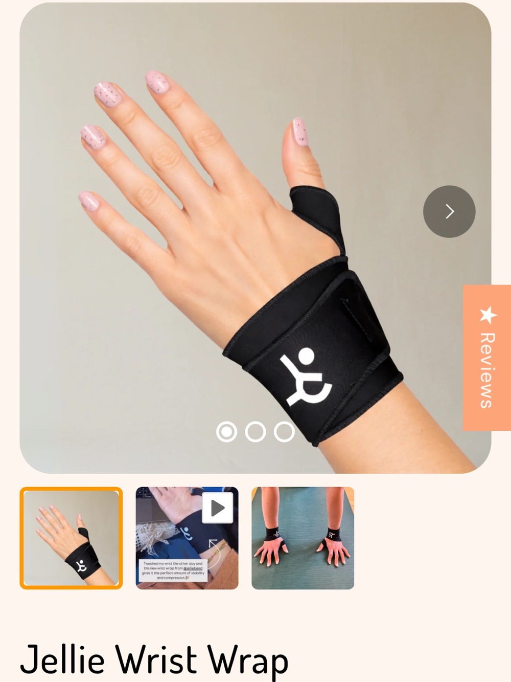 Jelliebend wrist support